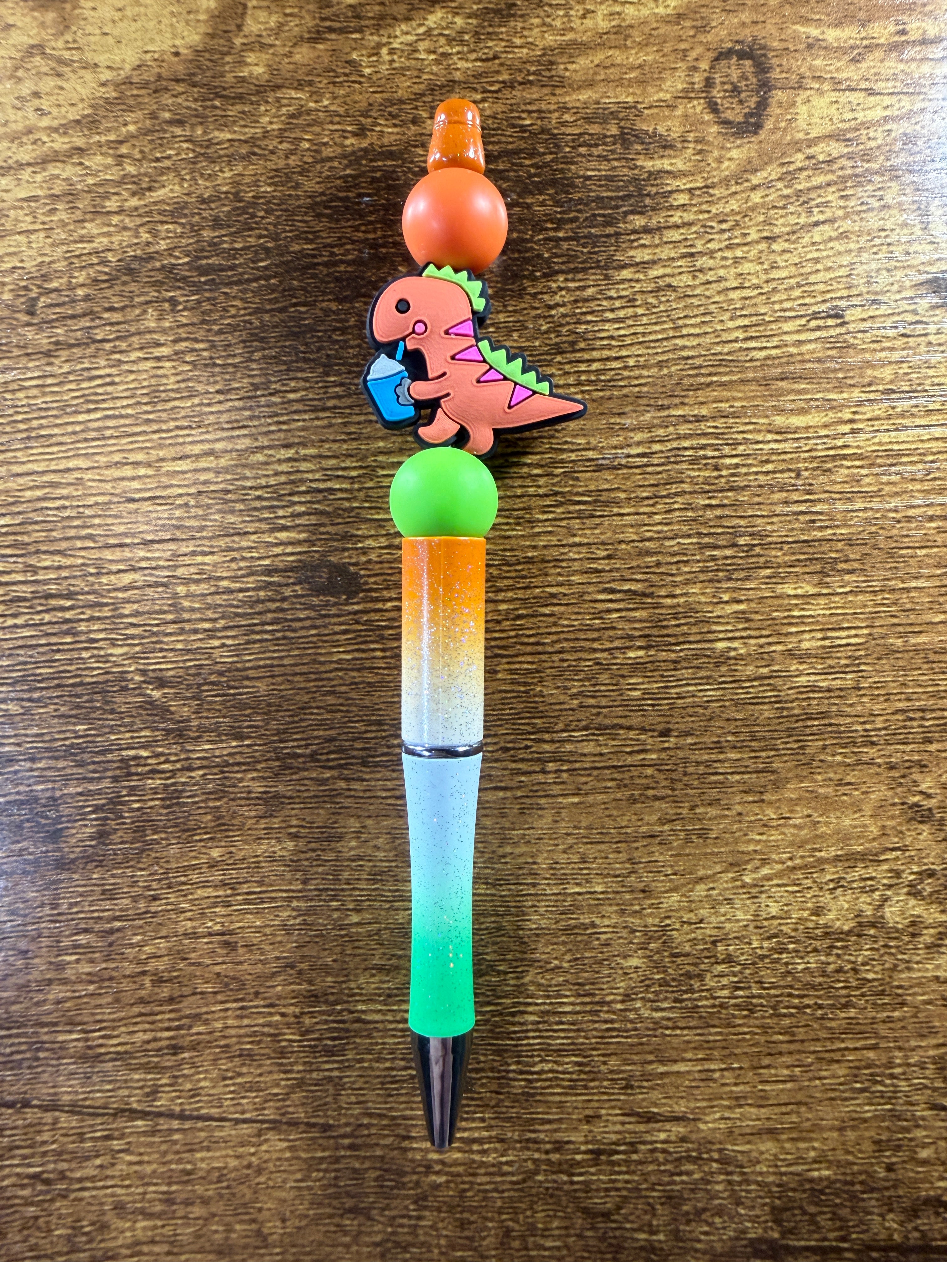 Dinosaur Beaded Ink Pen