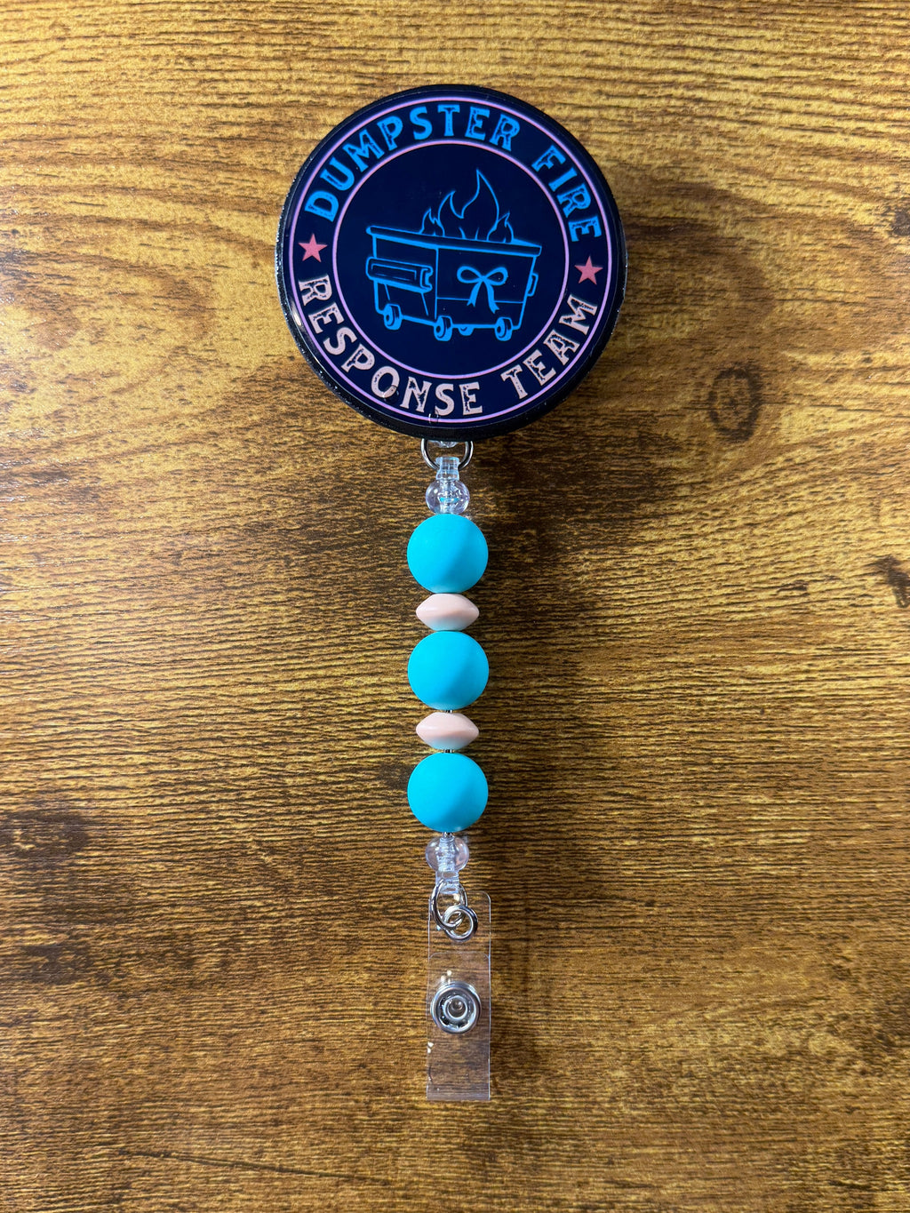"Dumpster Fire Response Team" Beaded