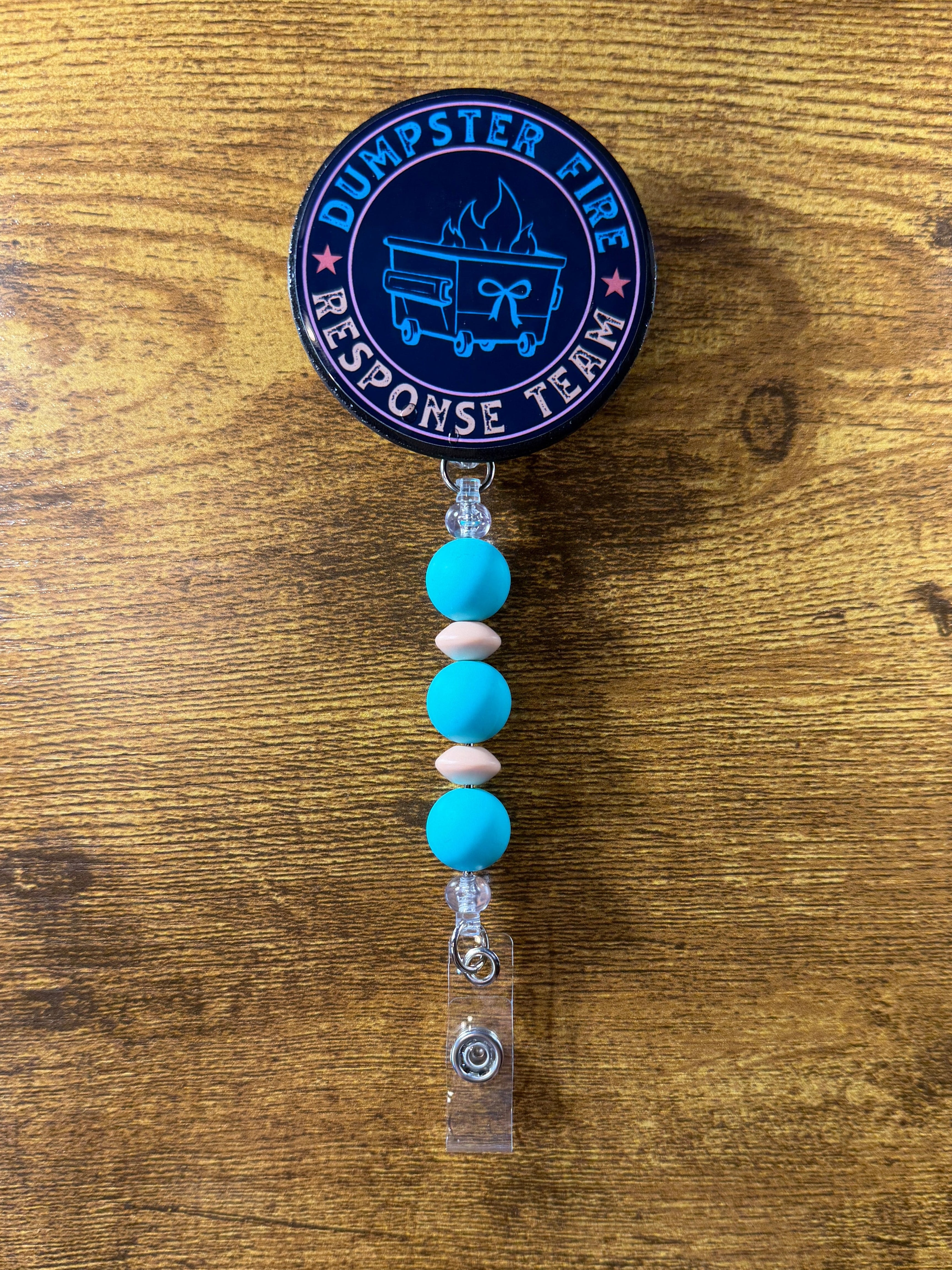 "Dumpster Fire Response Team" Beaded