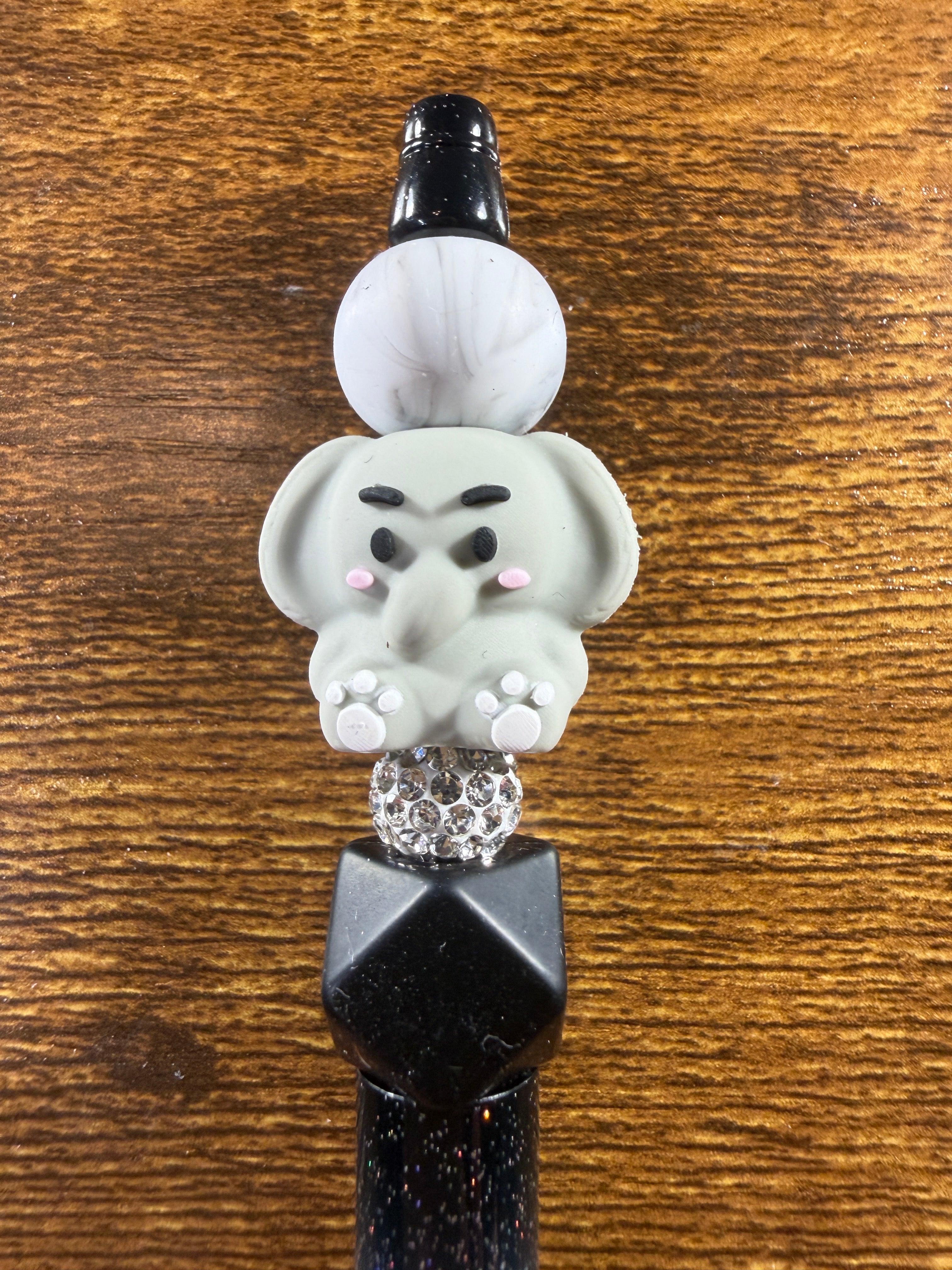 Fancy Elephant Beaded Pen