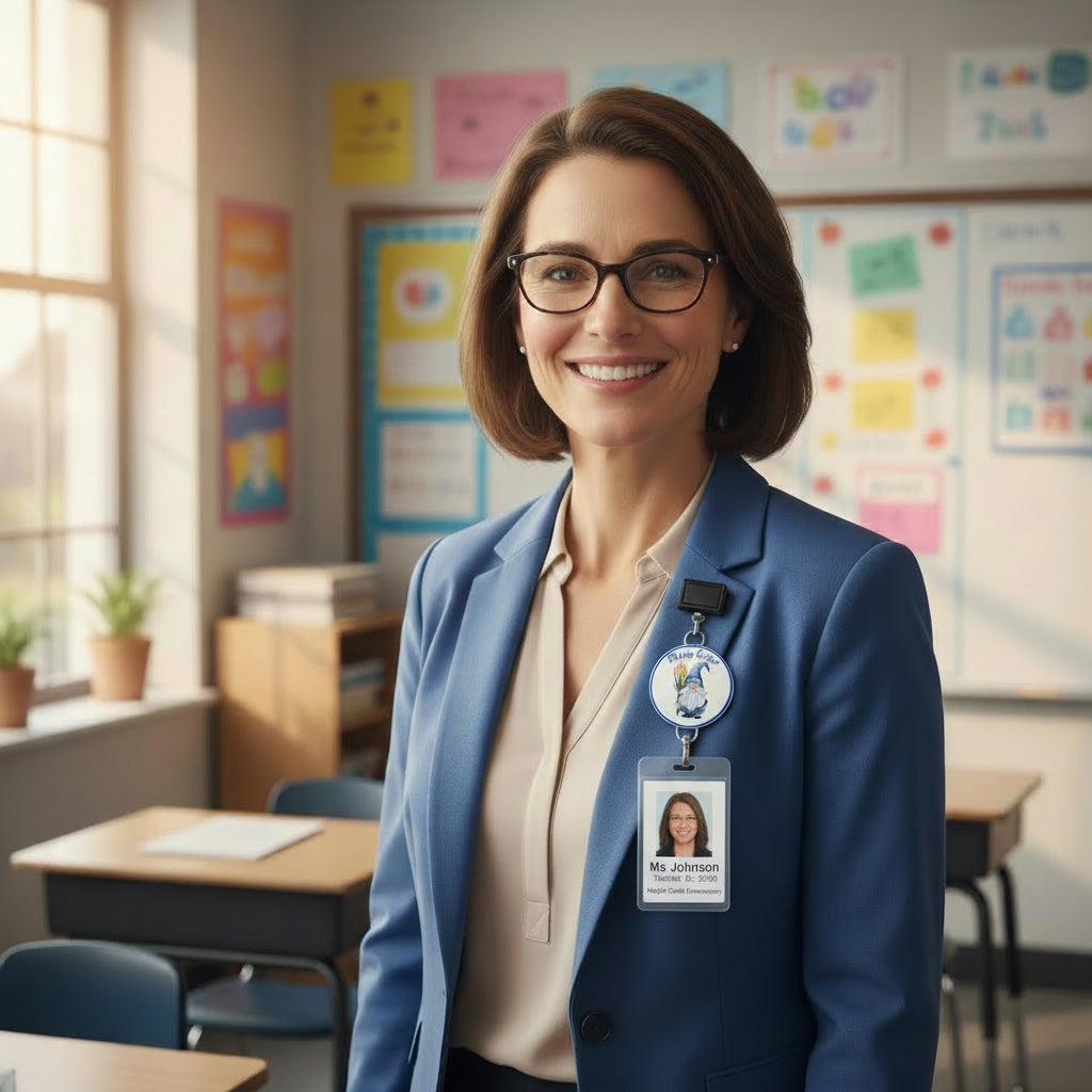 Easter Gnome Badge Face