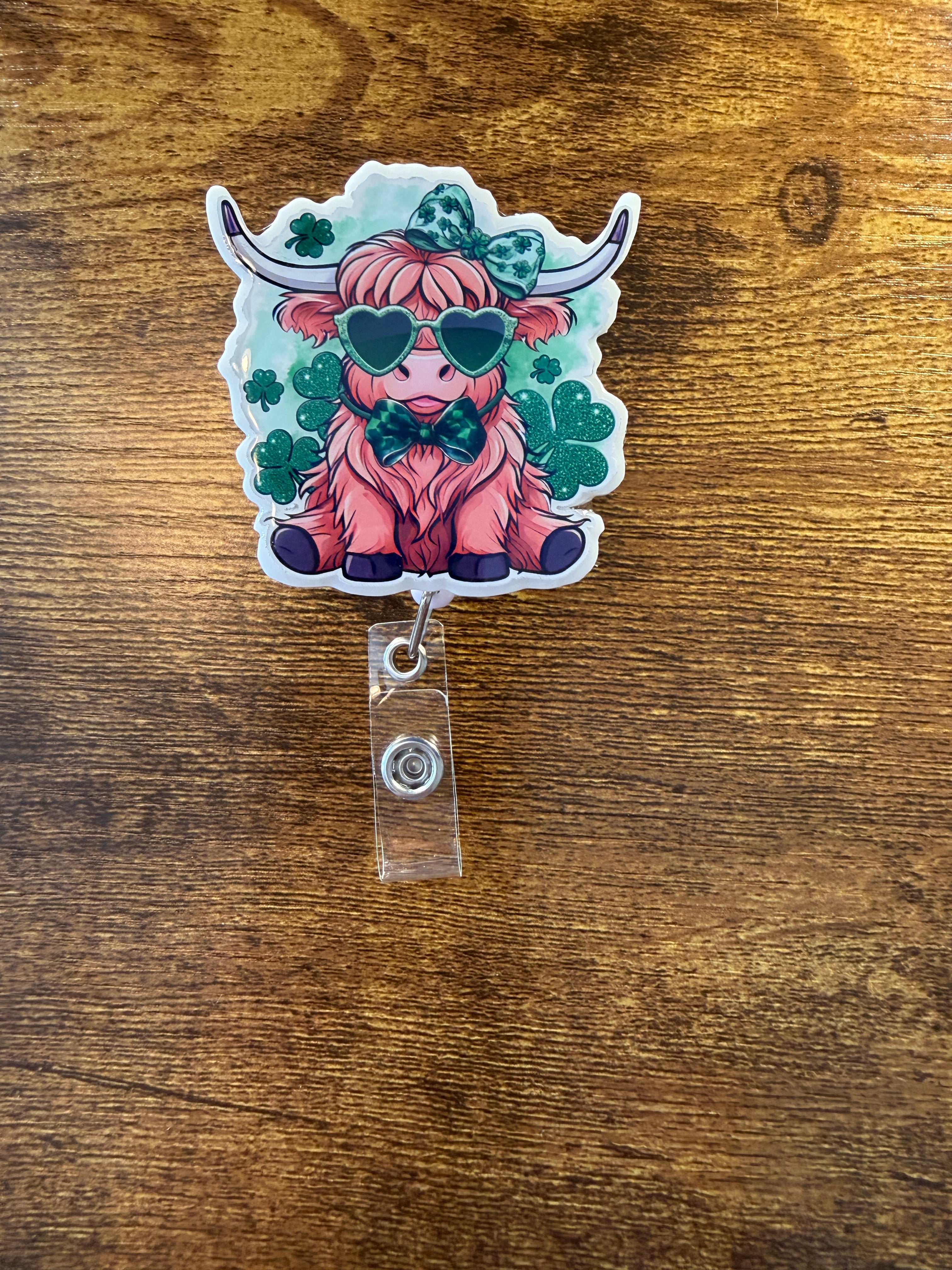 "Luck of the Irish" Highland Cow