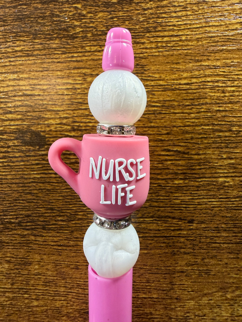 "Nurse Life Mug" Beaded Pen