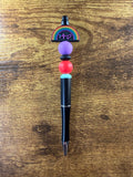 "Rainbow EKG" Beaded Pen