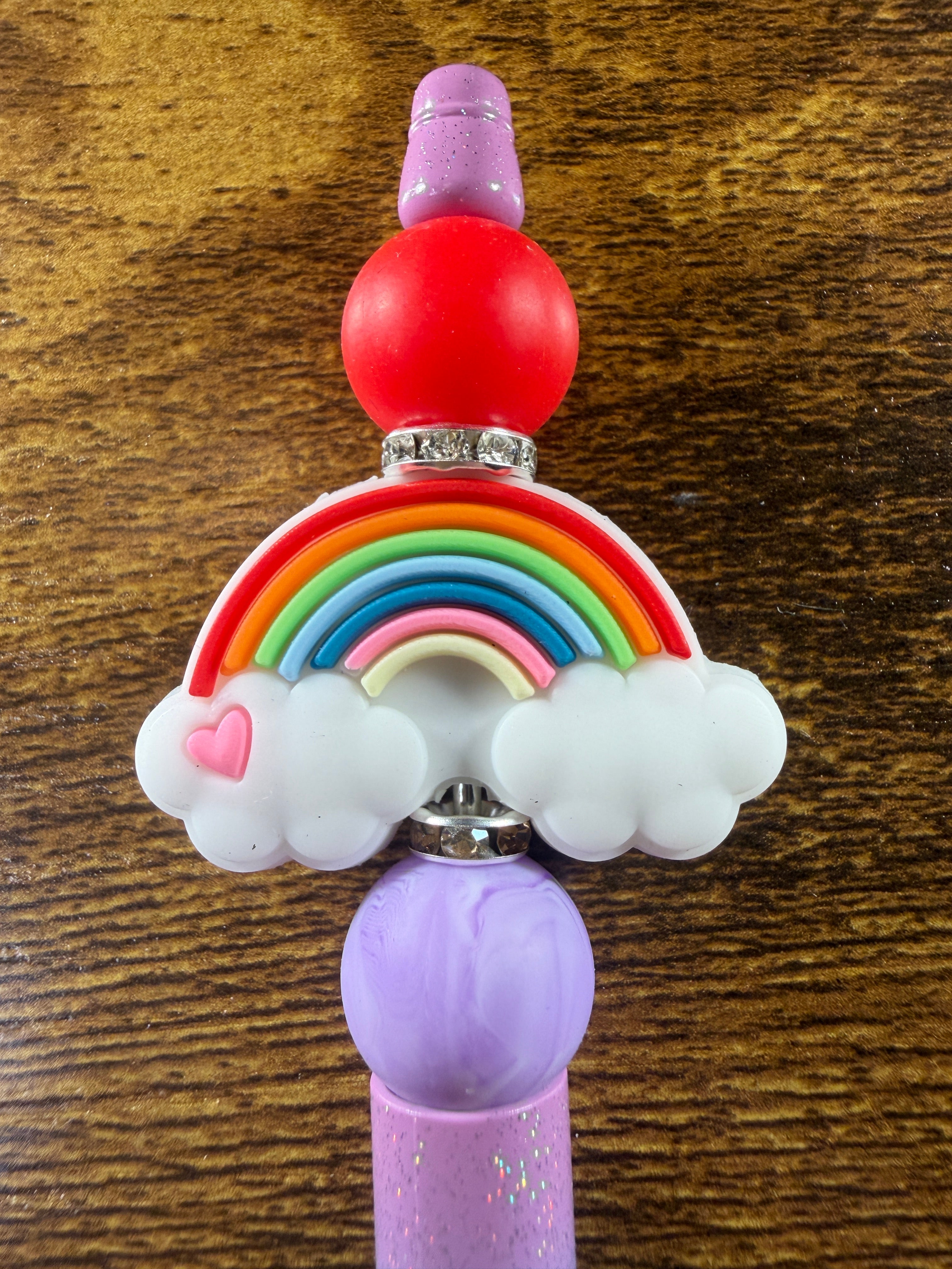 Colorful Rainbow Beaded Pen