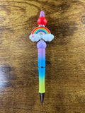 Colorful Rainbow Beaded Pen