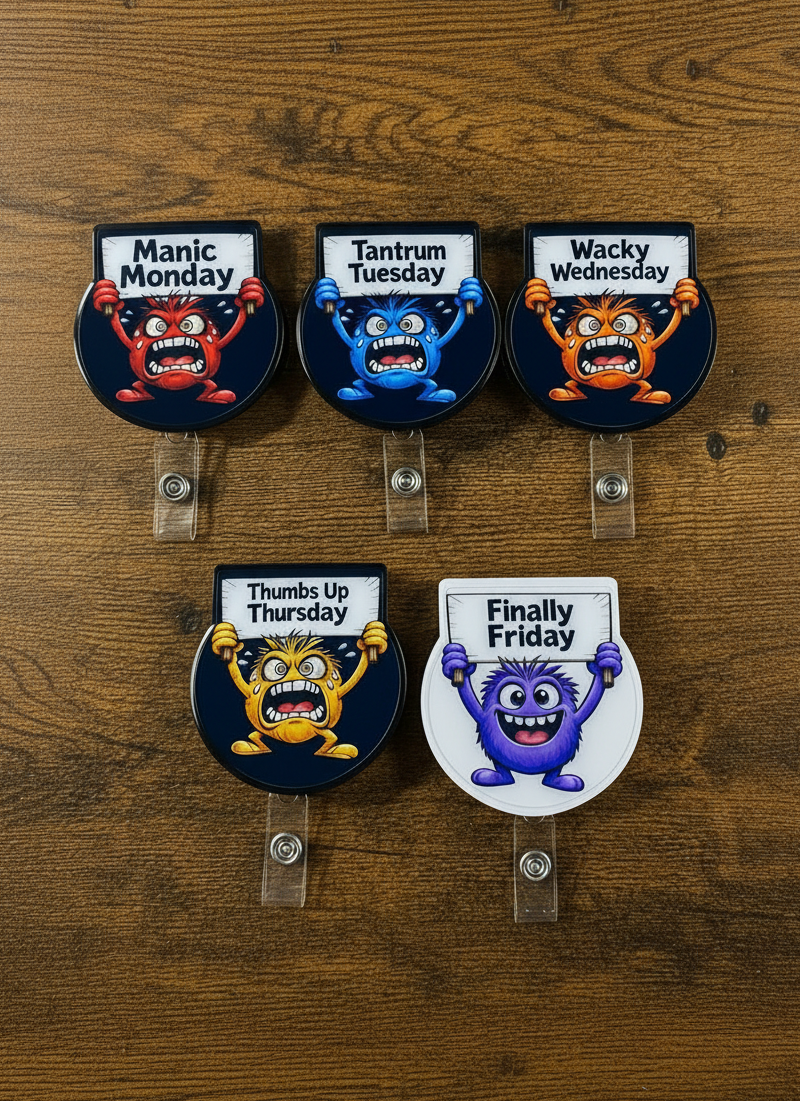 A New Day a New Badge Set of 5